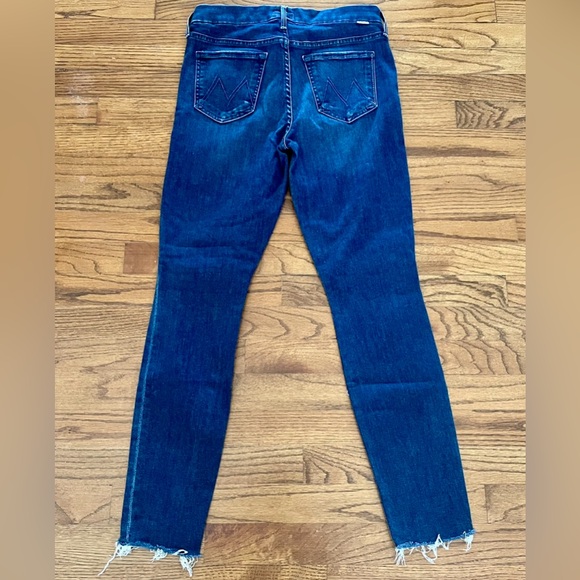 Mother Denim Jeans The Looker Ankle Fray Invitation Only Dark Wash Women’s Sz 28 - Picture 11 of 12